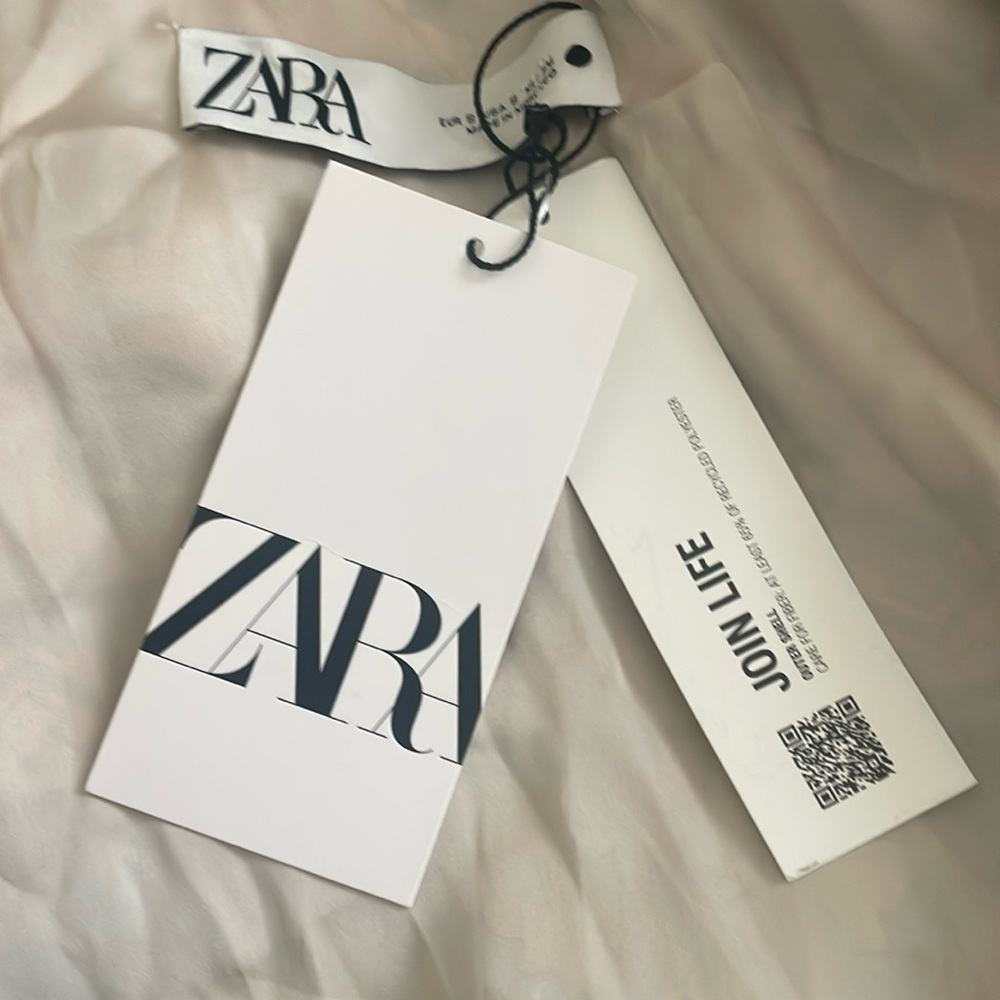 New ZARA satin kimono robe multicolor - Picture 6 of 17